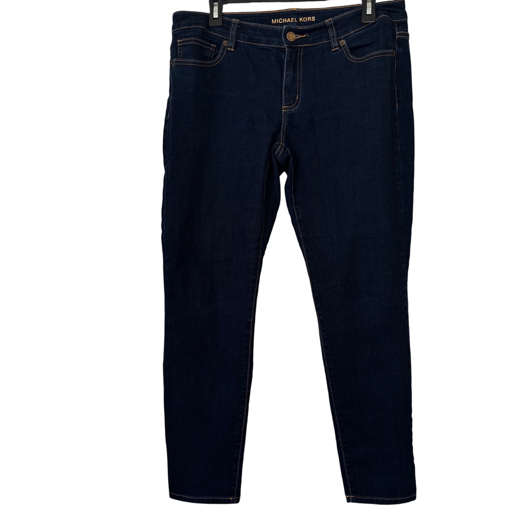 Michael Kors Women's Jeans‎ 10 Low Rise Skinny Dark Wash